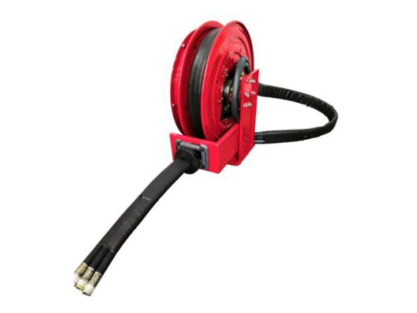 A red EMSH500S electric motor driven hose reel