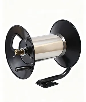 This is a 60-meter manual crank power washer hose reel.