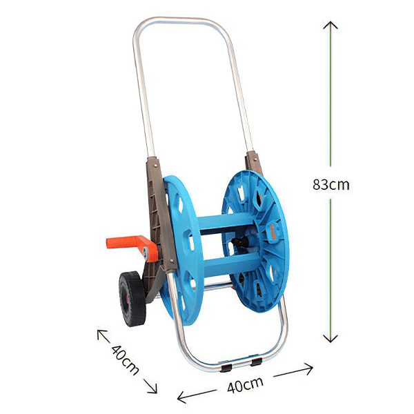 A 40 cm × 40 cm × 83 cm medium retractable garden hose