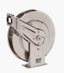 Featured stainless steel hose reel for water hoses
